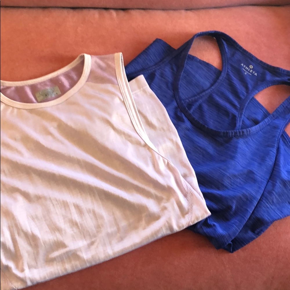 Lot of 2 size Small Athleta tanks